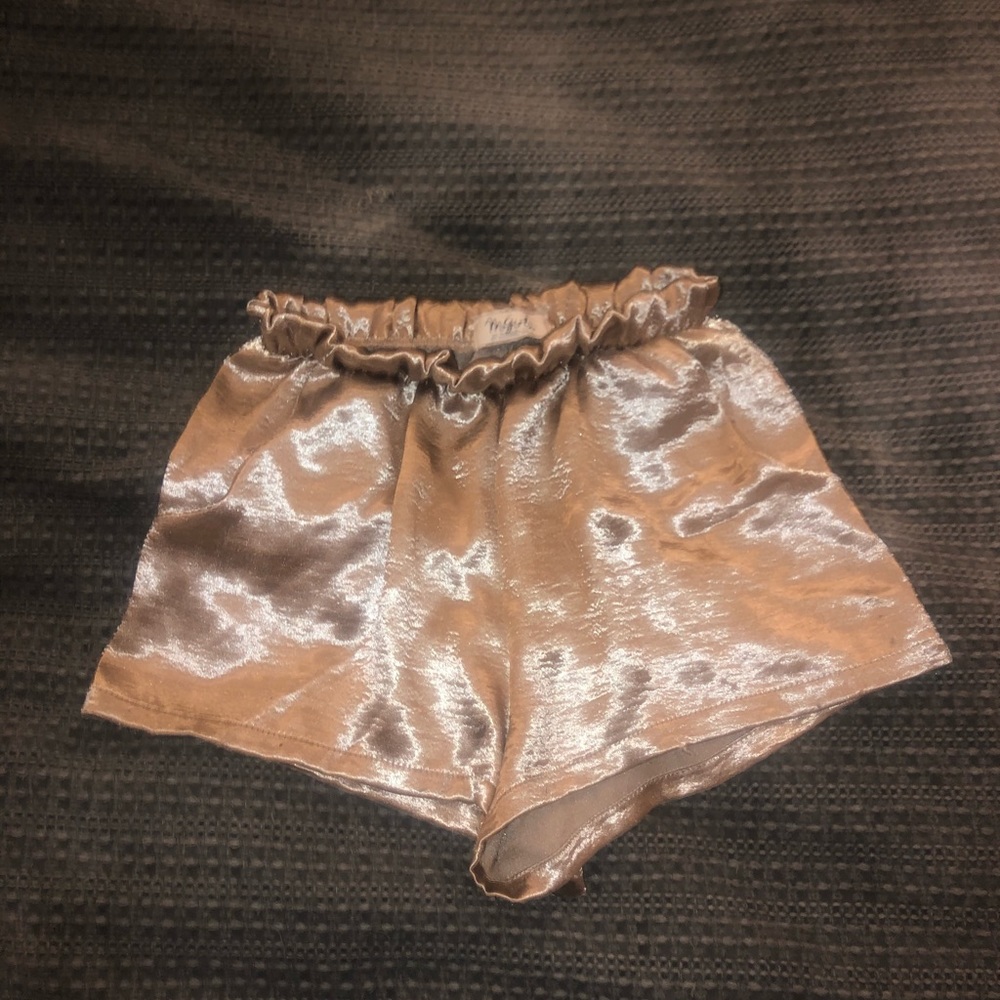 Gold Shiny Shorts